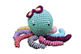 Octopus amigurumi pour nouveau-né multicolore. Pieuvre au crochet - crochet bébé, idéal comme cadeau de naissance.