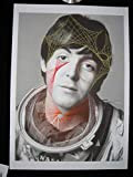 Portrait de Paul Mc Cartney, membre des Beatles en string art (fils tendus)