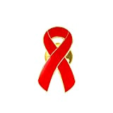Red Awareness Pin Cancer Épingle Ruban Rouge Cardiopathie Cardiovasculaire Congénitale Haute Pression Artérielle Hypertension Accident Vasculaire Cérébral Tuberculose Hémophilie VIH ...