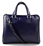 Sac à bandouliere femme en cuir sac d'èpaule ipad tablet sac à main cuir sacoche besace bandoulière bleu messenger