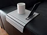 Table de canapé pour le accoudoir moulante en bois avec support téléphone et lecteur ebook en plusieurs couleurs comme le ...