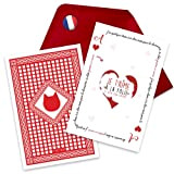 TICKY-TACKY | Carte à jouer pour déclarer son amour | Création Française | Carte à gratter pour dire Je t'aime