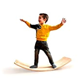 TWR-Planche Équilibre Enfant-Planche Montessori-Board avec certificat CE Planche en bois courbée écologique et artisanale fabriquée en Espagne. Finition NATURELLE