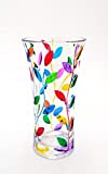 Vase Laurus 250 multicolore en cristal peint à la main, style Murano Venise